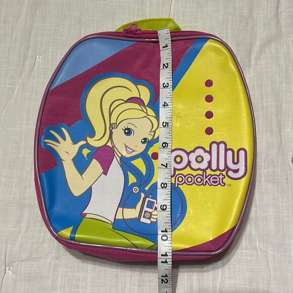 Polly pocket  zip open carry bag case pink yellow - Picture 5 of 12